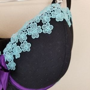 Cacique Intimates & Sleepwear - Cacique Swiss Dot Black Lace Bra Cacique Intimates & Sleepwear - Cacique Swiss Dot Black Lace Bra